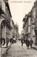 évian Les Bains * La Rue Nationale * Automobile Voiture Ancienne * Pharmacie CACHAT - Evian-les-Bains