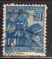 FRANCE FRANCIA SEMINATRICE 1929 JEANNE D'ARC JOAN OF ARC GIOVANNA D'ARCO CENT. 50c USATO USED OBLITERE' - Oblitérés