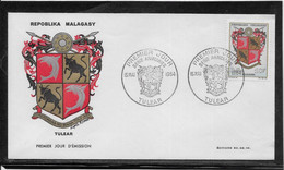 Thème Armoiries, Blasons - Madagascar - Enveloppe - TB - Enveloppes