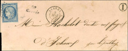 PC 1372 / N° 4 Càd T 15 SABRES (39) Cursive 39 / Garein. 1852. - TB / SUP. - R. - 1849-1850 Ceres