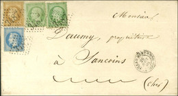 GC 3487 / N° 20 (2) + 28 + 29 Càd T 15 ST AMAND MONT-ROND (17) Sur Lettre 2 Ports Pour Sancoins. 1868. - SUP. - R. - 1862 Napoleone III