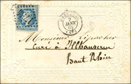 GC 1754 / N° 29 Càd HAGUENAU (67) Sur Enveloppe Romantique Gaufrée. 1868. - TB / SUP. - 1863-1870 Napoleone III Con Gli Allori