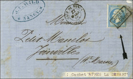 Griffe Encadrée APRÈS / LE / DÉPART / N° 22 Càd T 15 GARE DE NANCY 52. 1866. - TB / SUP. - R. - Bolli Manuali