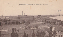 CPA  84 SORGUES  VUE D'ENSEMBLE USINE L'OSERAIE ETAT - Sorgues