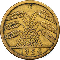 Monnaie, Allemagne, République De Weimar, 5 Reichspfennig, 1924, Muldenhütten - 5 Renten- & 5 Reichspfennig