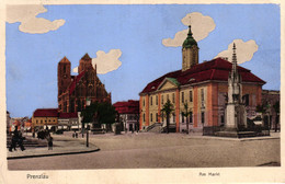 Prenzlau, Am Markt, Feldpost 1916 Nach Zeithain - Prenzlau