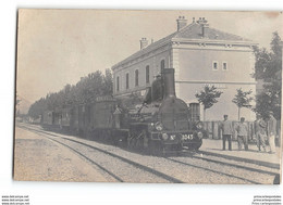 CPA 84 Carte Photo Valreas La Gare Et Le Train - Valreas