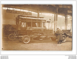 CPA 75 Carte Photo Du Depot Des Autobus De La Compagnie Générale Des Omnibus - Transport Urbain En Surface