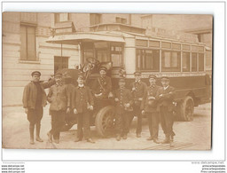 CPA 75 Carte Photo Autobus Montmartre St Germain Des Prés Ligne AM - C.G.O - Transport Urbain En Surface