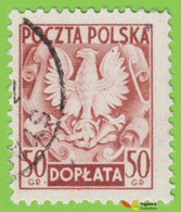 Voyo POLAND Doplata Portomarken 50 GR 1953 Mi#160 (o) Used - Taxe