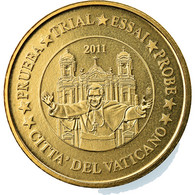 Vatican, 10 Euro Cent, 2011, Unofficial Private Coin, FDC, Laiton - Privatentwürfe