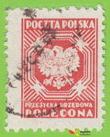 Voyo POLAND URZEDOWA POLECONA Dienstmarken 1953 Mi#26  (o) Used - Fiscali