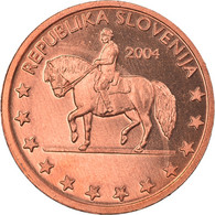 Slovénie, Euro Cent, 2004, Unofficial Private Coin, FDC, Copper Plated Steel - Privatentwürfe