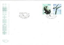 Norway Norge  2002 Contemporary Art  Mi 1430-1431 FDC - Briefe U. Dokumente