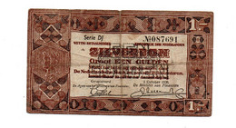 NEDERLAND ZILVERBON 1 GULDEN 1.10.1938 - 1 Gulde
