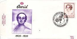 B01-259 - FDC P765  - Cob 2183 - Royal Dynastie S.M. La Reine Astrid En 1935 - 31-08-1985 2200 Borgerhout - 1981-1990