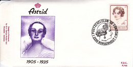 B01-259 - FDC P765  - Cob 2183 - Royal Dynastie S.M. La Reine Astrid En 1935 - 31-08-1985 2200 Borgerhout - 1981-1990