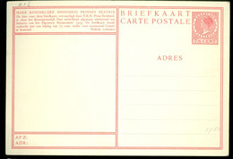 BRIEFKAART * ONGEBRUIKT *  FOTO VAN PRINSES BEATRIX   (11.874v) - Interi Postali
