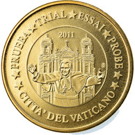 Vatican, 20 Euro Cent, 2011, Unofficial Private Coin, FDC, Laiton - Privatentwürfe