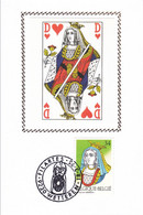 B01-259 2595 Carte Maxima Sony Stamp Son 18-03-1995 Jeux Et Loisirs Dame Coeur Jouer 4.5€ - 1991-2000