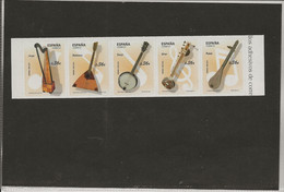 ESPAGNE - INSTRUMENTS DE MUSIQUE -N° 4388 A 4392 NEUF SANS CHARNIERE -ANNEE 2012 - Unused Stamps