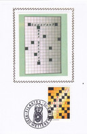 B01-259 2592 Carte Maxima Sony Soie Stamp Son 18-03-1995 Jeux Et Loisirs Mots Croisés Jouer 4.5€ - 1991-2000