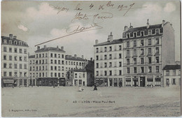 69 - LYON - CPA - PLACE Paul-Bert - Ecole Maternelle Communale, Gd Magasin Alimentaire, Boulangerie - 1907 - Lyon 3