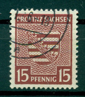Saxe 1945 - Michel N. 80 Y A - Série Courante (Y & T N. 15) - Afgestempeld
