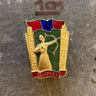 Badge Pin ZN009888 - Archery Mongolia BNMAU - Tir à L'Arc