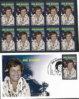 Polynésie Française - Joe Dassin ** (bloc De 10 Timbres + Enveloppe 1er Jour) - Neufs