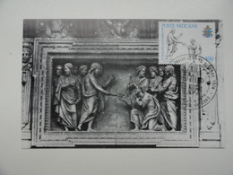 CARTE MAXIMUM CARD BASILIQUE SAINT PIETRO ITALIE - Sculpture