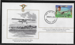 Thème Avions - Liberia - Enveloppe - Oblitération 1er Jour - TB - Flugzeuge