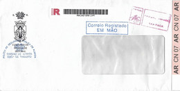 Portugal 2007 Almada Security Police  Postage Paid AR Advice Of Receipt Registered Cover Handover By Hand (MAO) - Covers & Documents