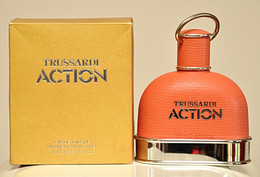 Trussardi Action Woman Eau De Toilette Edt 100ml 3.4 Fl. Oz. Spray Perfume Woman Ultra Rare Vintage 1990 100% Full - Femme