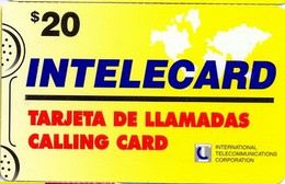 CODETEL-ITC : STD08 $20 INTELECARD Yellow (logo ITC) USED - Dominicana