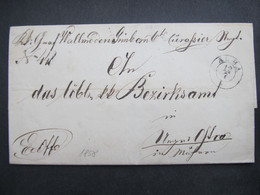 BRIEF Alba - Ungarisch Ostra Uhersky Ostroh Wallmoden Gimborn Regiment 1858 ///   D*47889 - ...-1850 Voorfilatelie