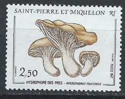 Saint-Pierre Et Miquelon YT 475 Neuf Sans Charnière - XX - MNH Champignon Mushroom - Unused Stamps