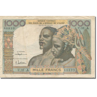 Billet, West African States, 1000 Francs, Undated (1959-65), KM:103Ac, TTB - Westafrikanischer Staaten