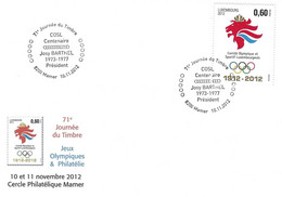 Luxembourg 2012 Mamer 100 Ans Comité Olympique Josy Barthel ¦ Anniversary Olympic Committee ¦ Jahre Olympische Komitee - Briefe U. Dokumente