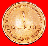 * GREAT BRITAIN: QATAR AND DUBAI ★ 1 DIRHAM 1386-1966 UNCOMMON UNC MINT LUSTER! LOW START ★ NO RESERVE! - Qatar