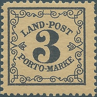 Germania Germany Deutschland, 1862 Baden- LAND - POST 3KR  PORTO - MARKE,MNH - Neufs