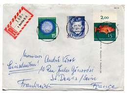 Allemagne--1961-Lettre Recommandée De BERLIN  Pour SAINT DENIS-93......timbres, Cachets .....à Saisir - Briefe U. Dokumente