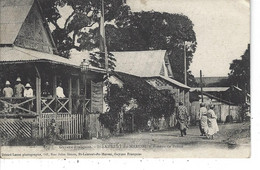Delcampe - St LAURENT DU MARONI - ( GUYANE Française ) - T.B. Et Rare Vue Animée Du Bureau De Police - Saint Laurent Du Maroni