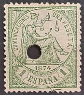 SPAIN 1874 - Canceled - Sc# 208 - 1P - Oblitérés