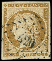 1    10c. Bistre-jaune, Oblitéré PC 420, TTB. Br - 1849-1850 Ceres