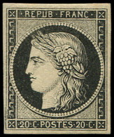 * EMISSION DE 1849 - 3    20c. Noir Sur Jaune, TB - 1849-1850 Ceres