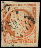 EMISSION DE 1849 - 5    40c. Orange, Oblitéré DS2, TB. C - 1849-1850 Cérès