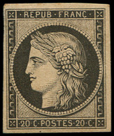 * EMISSION DE 1849 - R3f  20c. Noir Sur Jaune, REIMPRESSION, TB - 1849-1850 Ceres