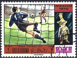 Ras Al Khaimah 1970 - Mi 354 - YT Pa 31-A ( World Football Cup ) Airmail - 1970 – Mexique