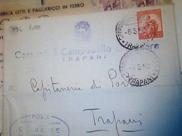 PIEGO COMUNE DI CAMPOBELLO DI MAZARA DEL VALLO  CAPITANERIA DI PORTO  X TRAPANI 1952 HW3277 - Mazara Del Vallo